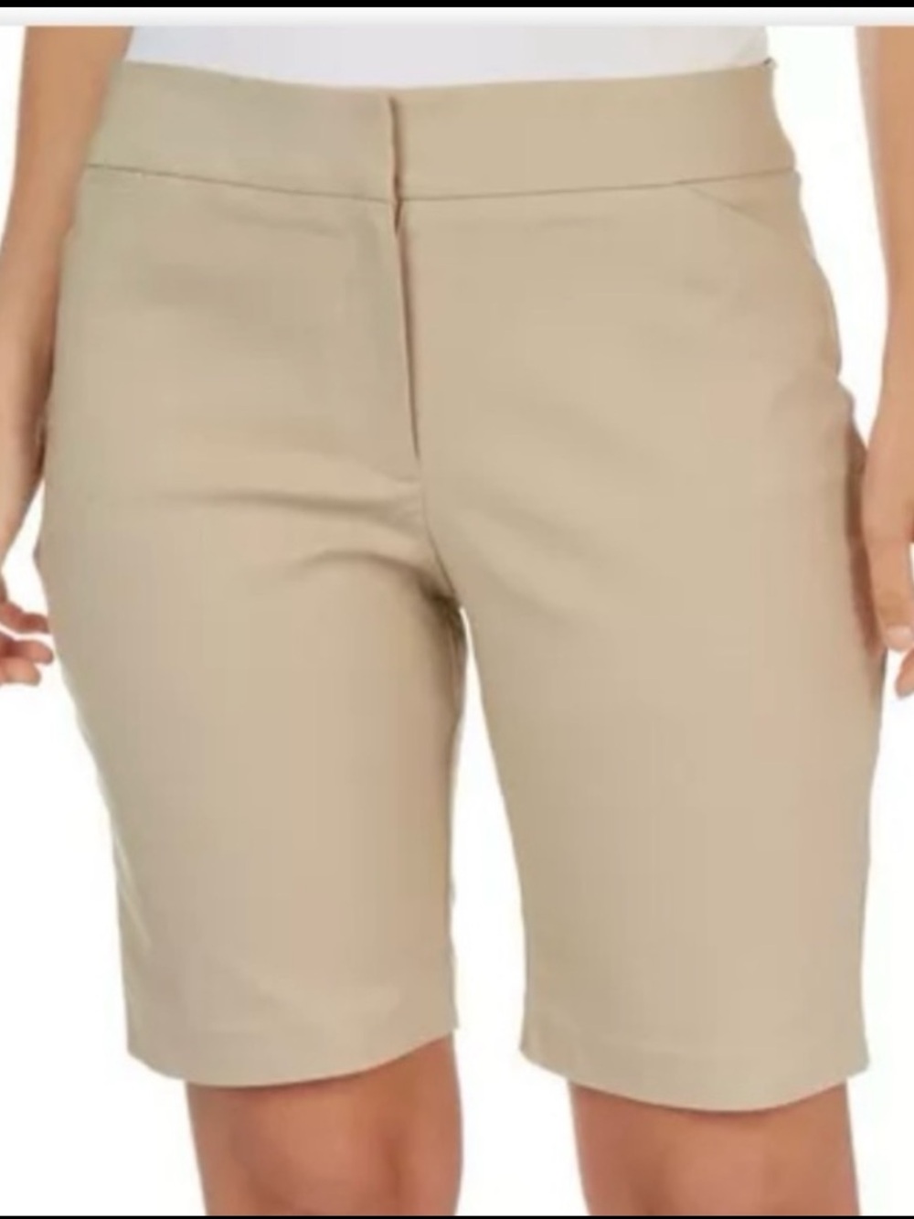Attyre Solid Bermuda Shorts-NWT